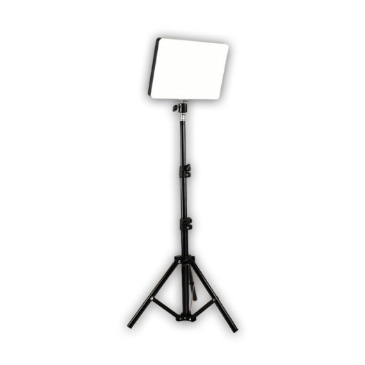 Generic 10-inch LED Flat Panel with 43-inch Adjustable Tripod Stand, USB Powered PP Material, Dimmable with 3 Color Modes and 10 Brightness Levels for Photography, Live Streaming, and Photo Studios